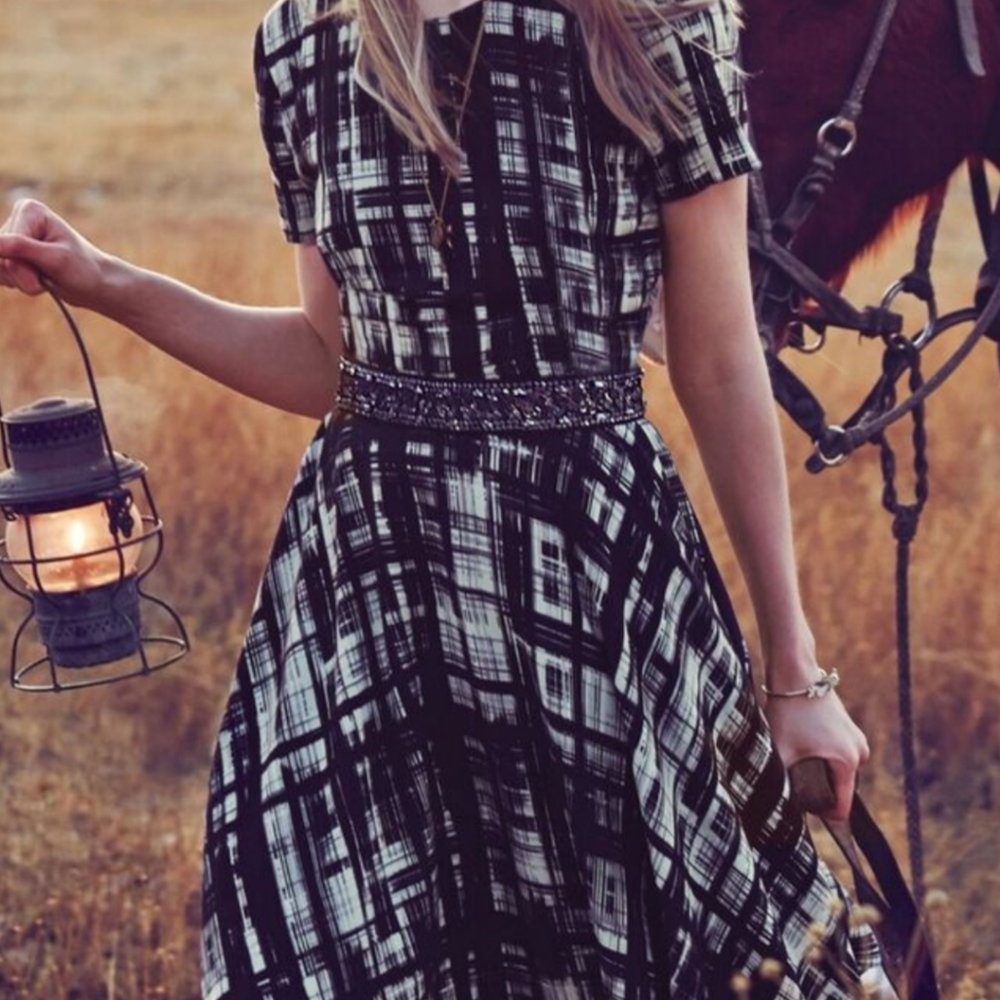 Corey Lynn Calter Painter Plaid Dress for Anthropologie